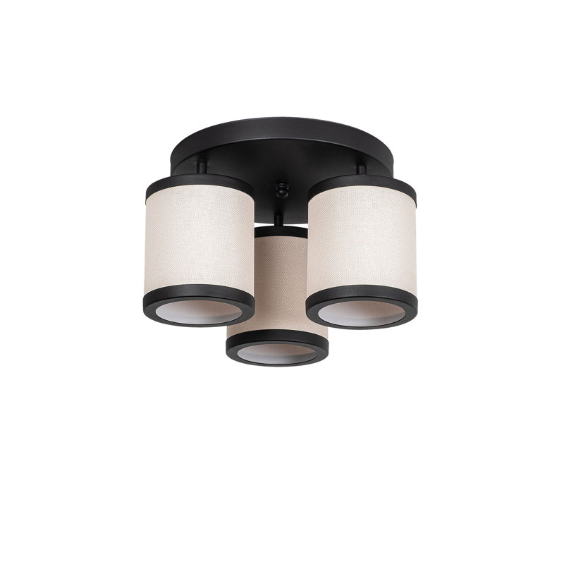 Luminaire suspendu cylindrique à 3 lumières