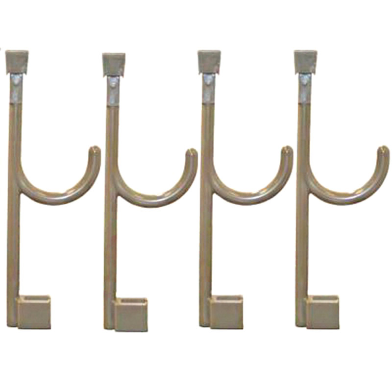 Plastic Over-the-Door Wall Hook, Warm Gray
