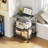 30.3'' H x 23.6'' W Printer Stand with Charging Station And Wheels-101271469