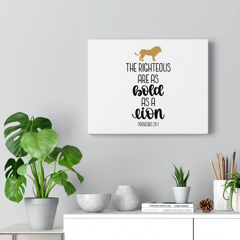 The Righteous - Wrapped Canvas Print, 28cm H x 36cm W