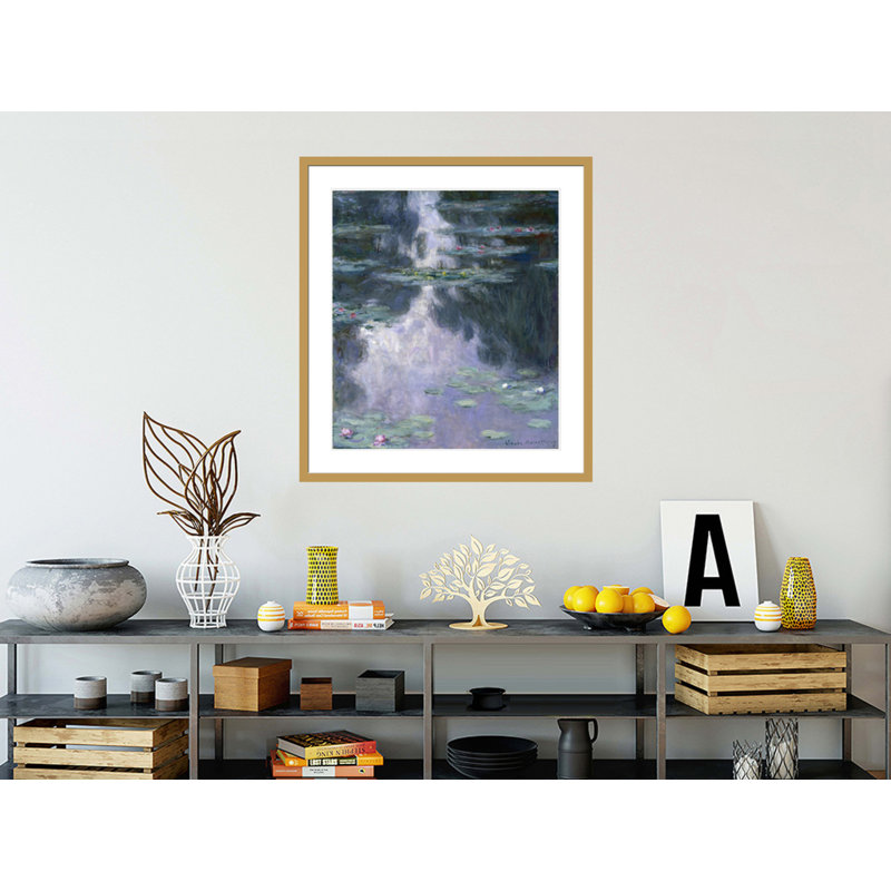 Nymphéas par Claude Monet, impression giclée encadrée, H 37,18 po x l 33,5 po