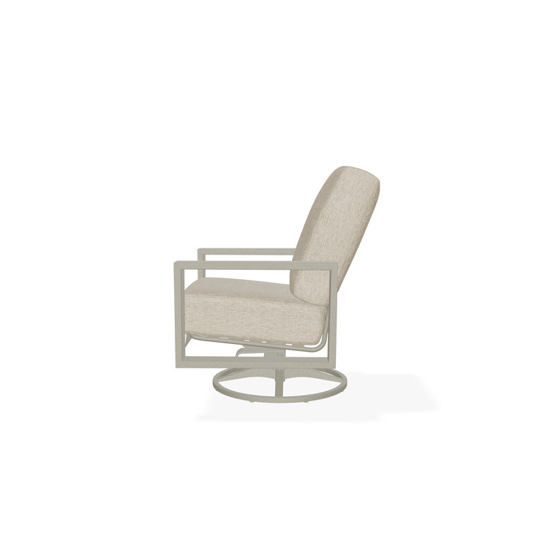 Larssen Outdoor Lounge Chair, Grasscloth Dune, Storm