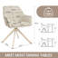 51.5cm H Linen Upholstered Metal Upholstered Back Armchair in Beige-1541961541