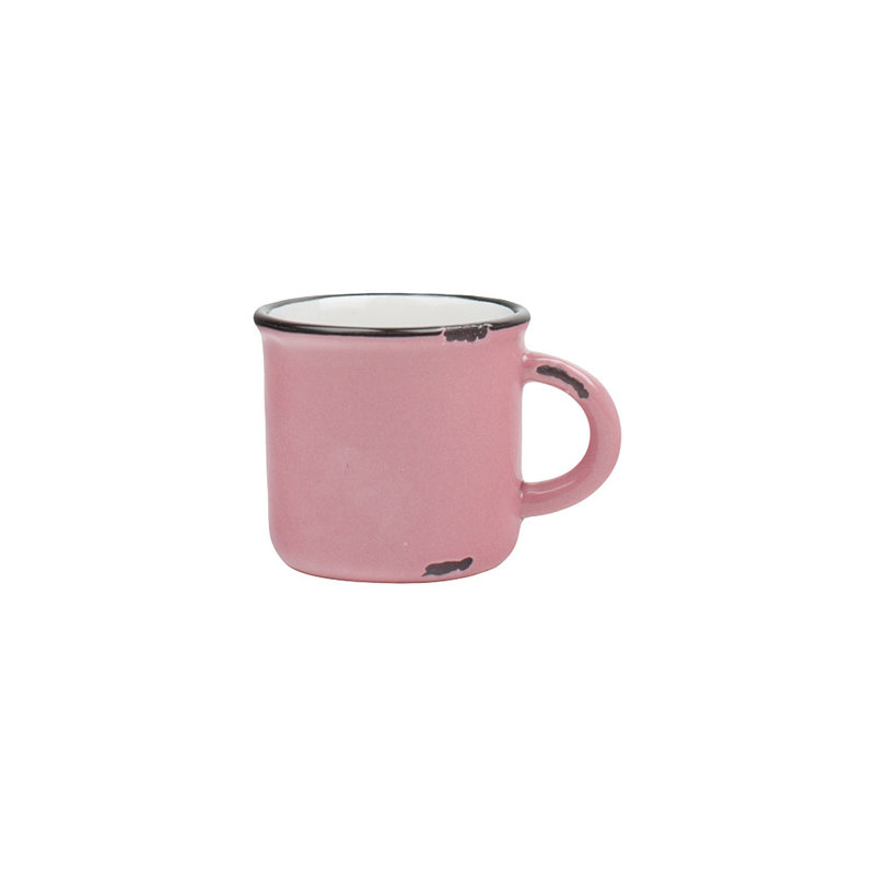 Tasse à espresso en grès 4 oz Canvas Home, Rose
