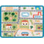 Tapis en velours doré multicolore