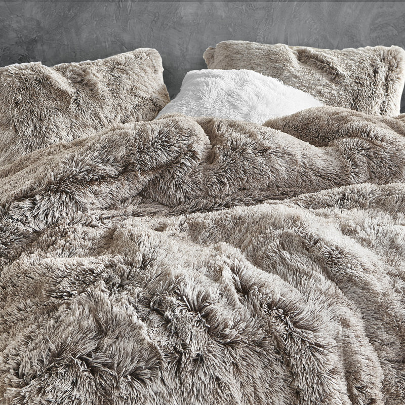 Are You Kidding Frosted Chocolate Coma Inducer Oversized Comforter Set, King Comforter + 2 King Shams