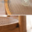 Charie Boho Glass Rattan Wood Round Storage Side End Table