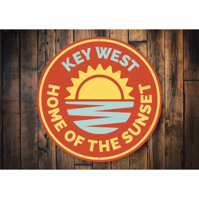 Sunset Aluminum Sign