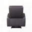 Fauteuil inclinable électrique en cuir fleur