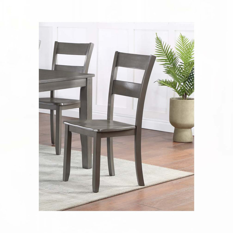 Ensemble de chaises de salle à manger avec dossier échelle, 4 pieds
