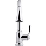 Ludington Pull-Down Single-Handle Kitchen Sink Faucet with Two-Function Sprayhead