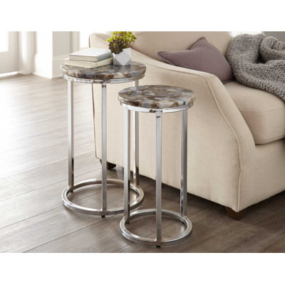 Onyx Agate Top Nesting Table