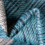 Tapis intérieur / extérieur bleu sarcelle en polypropylène tissé à la machine-2061074812