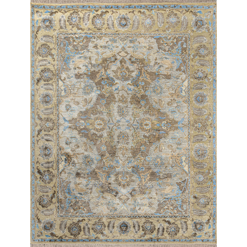 Hand Knotted Oriental Indoor Rug, Rectangle 5' x 8'