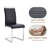 7 PCS,63" Rectangular Tempered Glass Table with 6 PU Leathe Upholstered Chairs-201117334-201117337