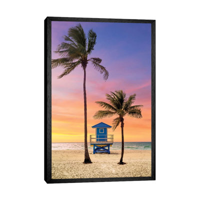 Summer Sunrise At The Beach by Susanne Kremer - Print on Canvas