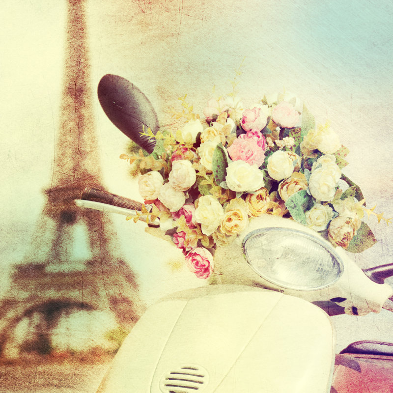 Randolf Romantic Background by Igor_Aleks - Wrapped Canvas Print, 91cm H x 91cm W x 3.8cm D