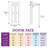 28'' X 80''H White 6 Panel Solid Wood Slab Solid Wood Primed Shaker Standard Door DIY Modern Interior Door-115644413
