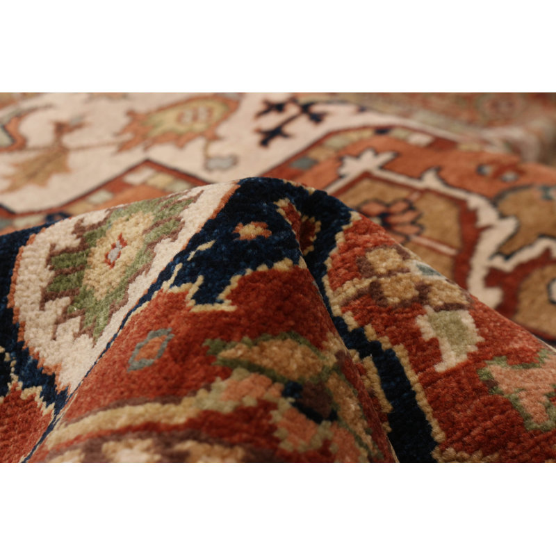Hand-knotted Jules Sultane Ivory Wool Rug 9'10" x 13'9"