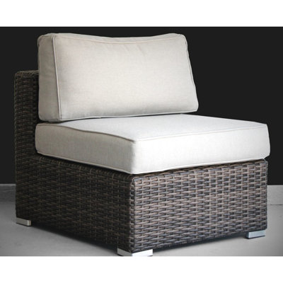 Chaises modulaires sans accoudoirs - 2 4 coussins confortables, toutes saisons, mousse à alvéoles ouvertes de fermeté moyenne, sièges faciles à nettoyer et pouvant être utilisés toute l'année