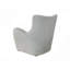 Chaise d'appoint pivotante en tissu de couleur zinc