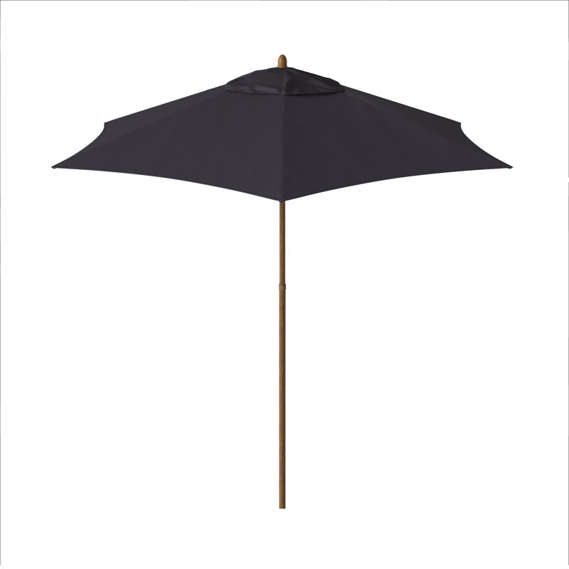 Parasol de marché Henry Street, Polyester bleu marine
