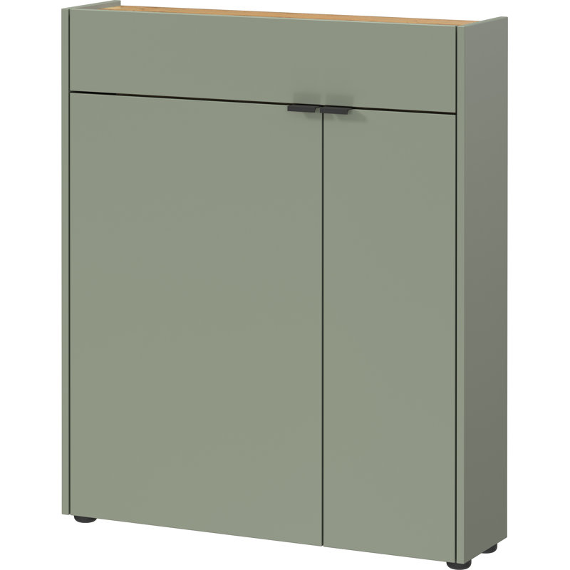 Azavier Rectangle Accent Cabinet, Taupe green