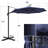 Belmira Aluminum 360-Degree Rotation Cantilever Offset Umbrella with Free Standing Umbrella Base-461229608