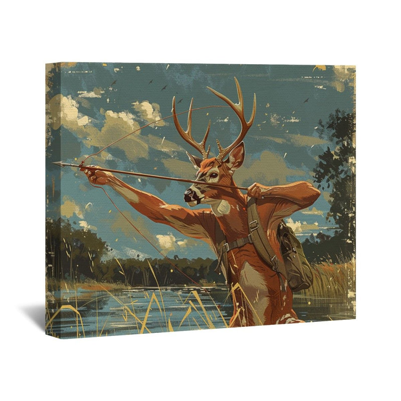 " Archery " on Canvas, 20" H x 24" W