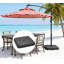 Base de support de parasol d'extérieur robuste, base de parasol de patio carrée, base de parasol décalée en porte-à-faux-559293189