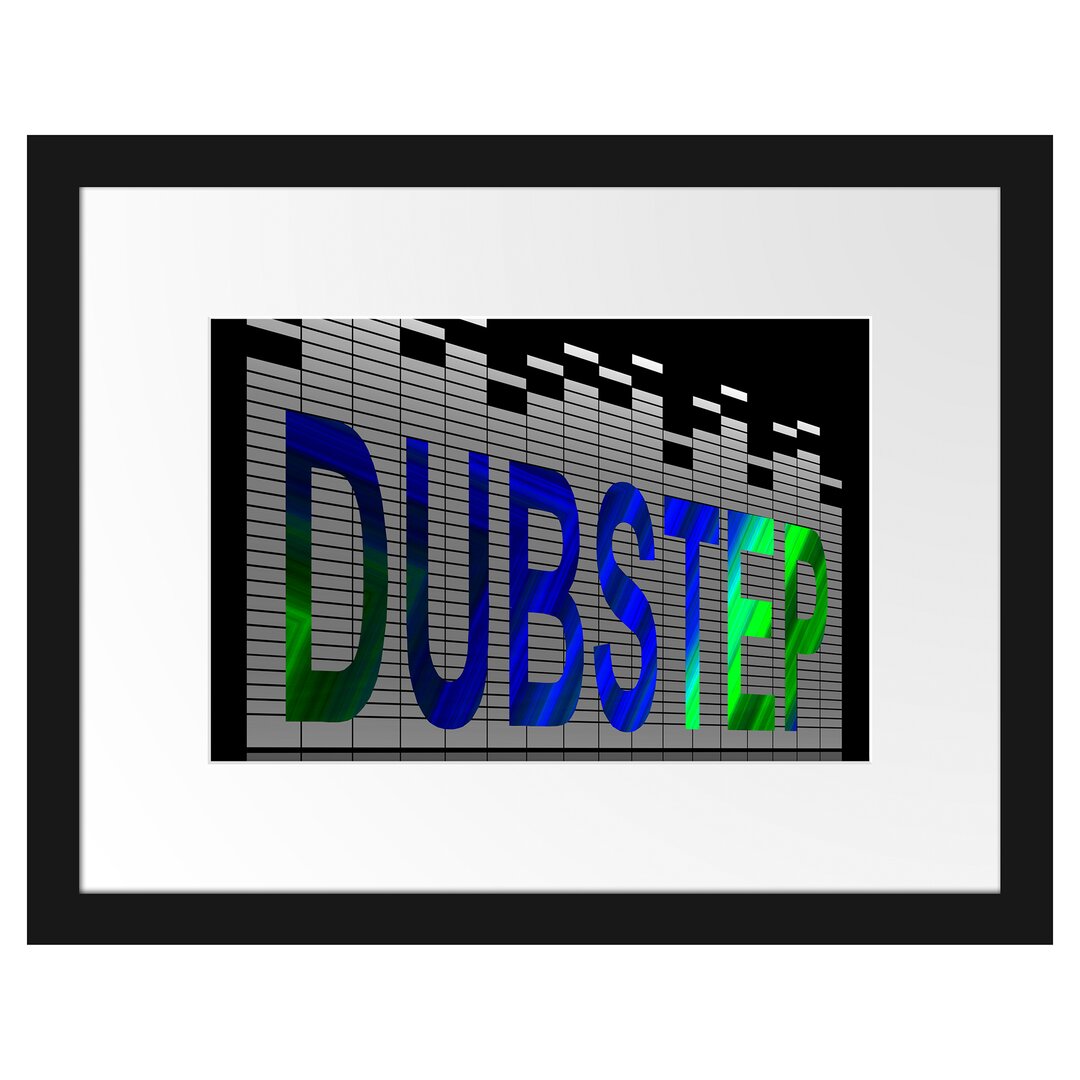 Gerahmtes Poster Musikrichtung Dubstep