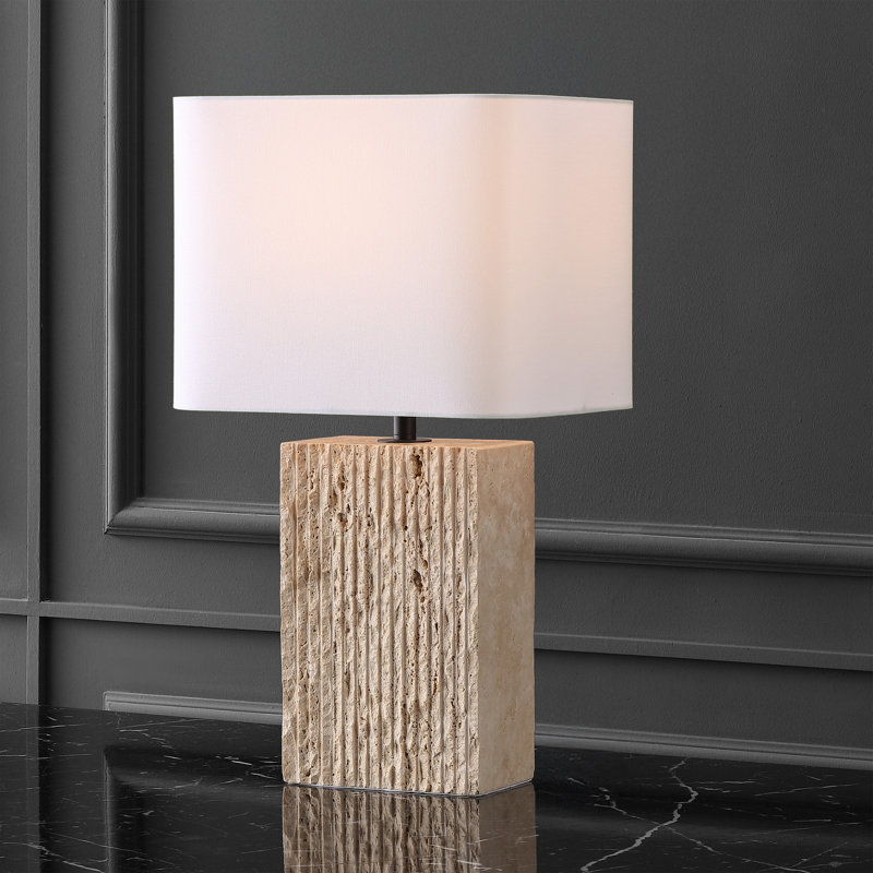 Lampe de table Henry Travertine