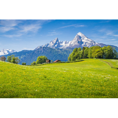 Green Meadows - Wrapped Canvas Print