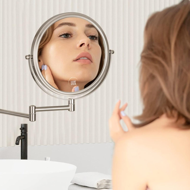 Miroir de maquillage mural grossissant 8 po