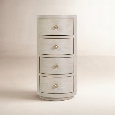 Celine 4-Drawer Acacia End Table