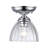 Zanera 1-Light Semi-Flush with Clear Glass-1870040875