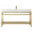 Brushed Gold/White selected