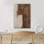 Style Mid-Century brun foncé, formes abstraites neutres, grand cadre rustique, décor minimaliste M20-101791375-119461017-101791372