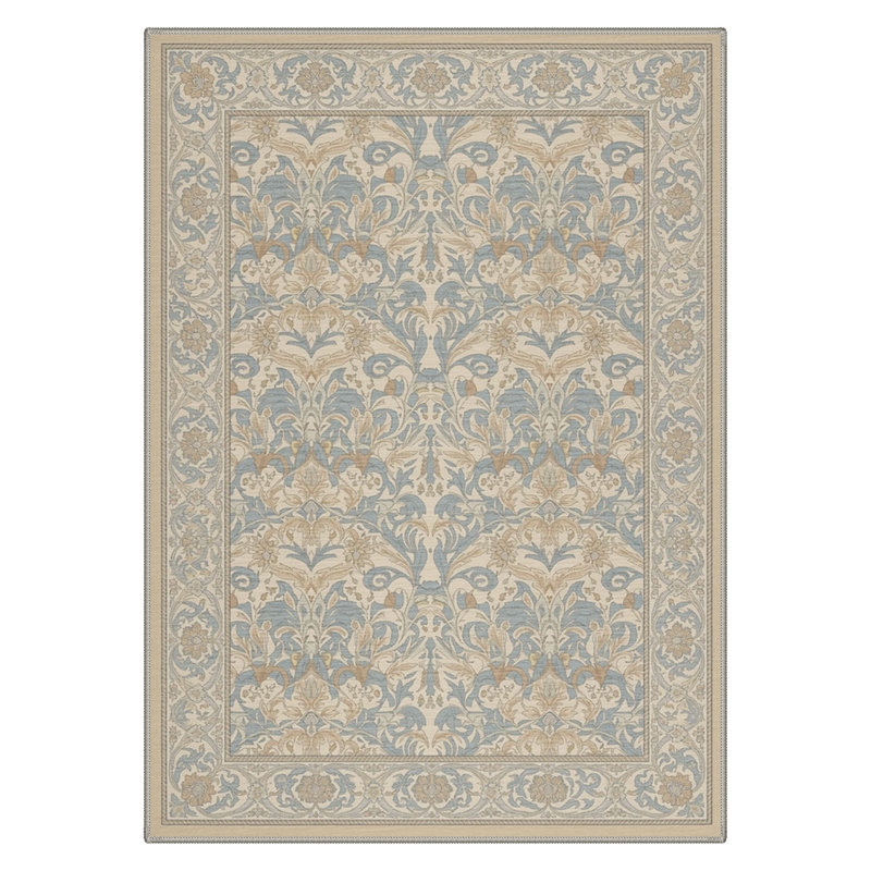 Tapis bleu / brun Allendale Verve, Rectangle 8' x 10'