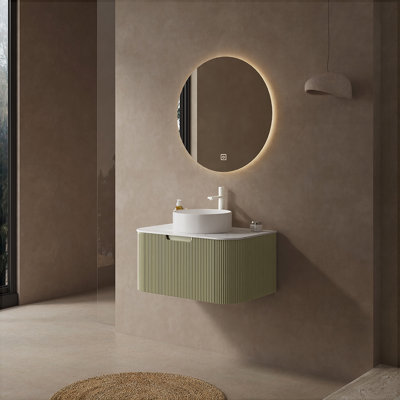 Meuble-lavabo mural 30 po avec lavabo flottant