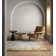Abrienne Soft Shiny Border Gold Rug