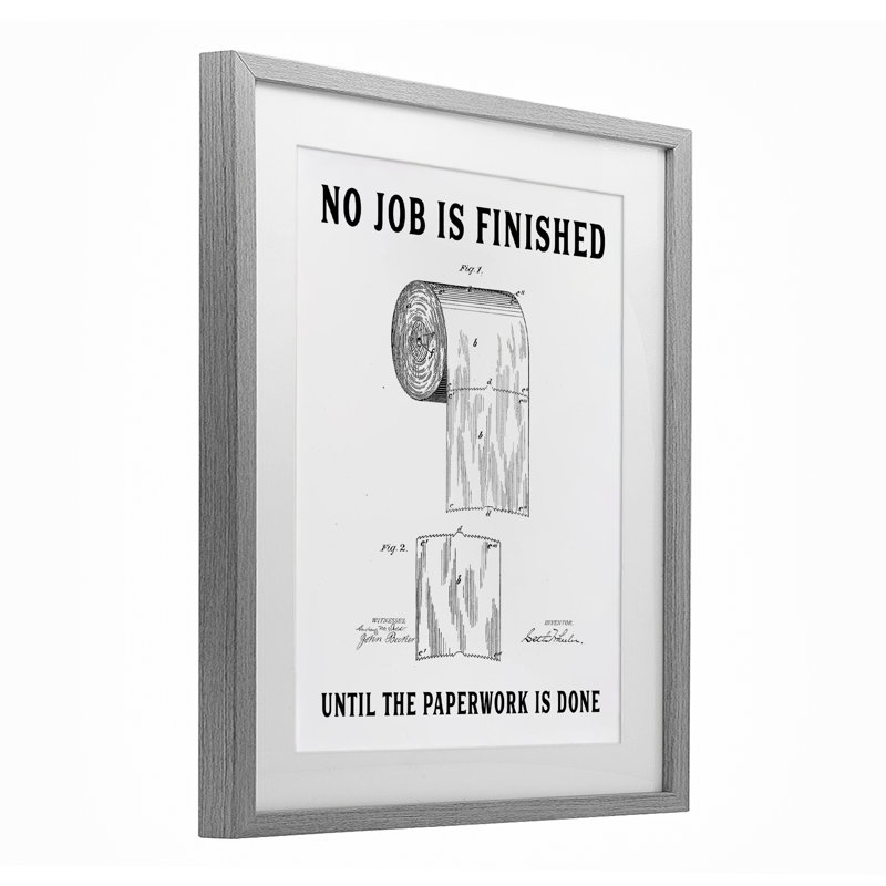 Papier hygiénique sans verre avec finition No Work, impression par lettres et doublure, H 21 po x l 17 po
