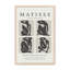 Nus Noir Matisse, reproduction d'art sur cadre argent poli-1162922784-1165647495