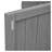 Outdoor Kitchen Island with Stainless Steel Top - Fir Wood Patio Cooking Station with Ample Storage, Towel/Spice Racks and Lockable Wheels, Grey-37876904-37876909-37876901