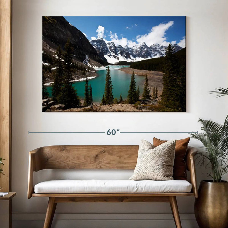 Alvord Moraine Lake à Banff Park, H 34 po x l 51 po