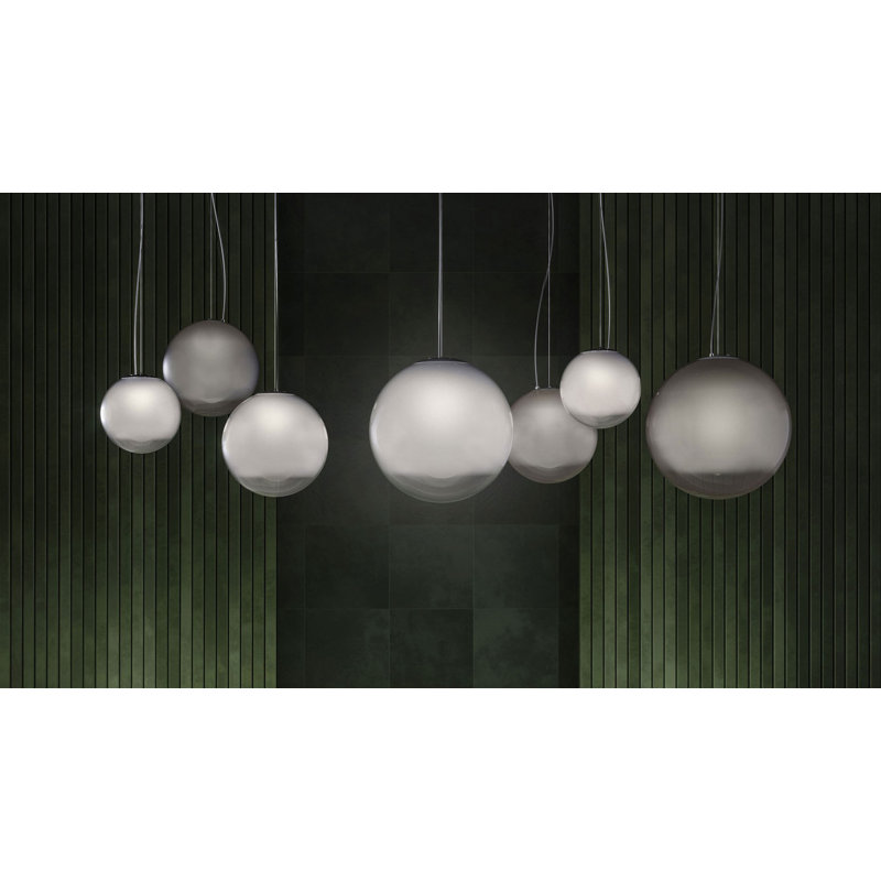 Smoke - 13.75 Inch One Light Pendant, Smokey Gray, 98.44" H x 9.69" W x 9.69" D