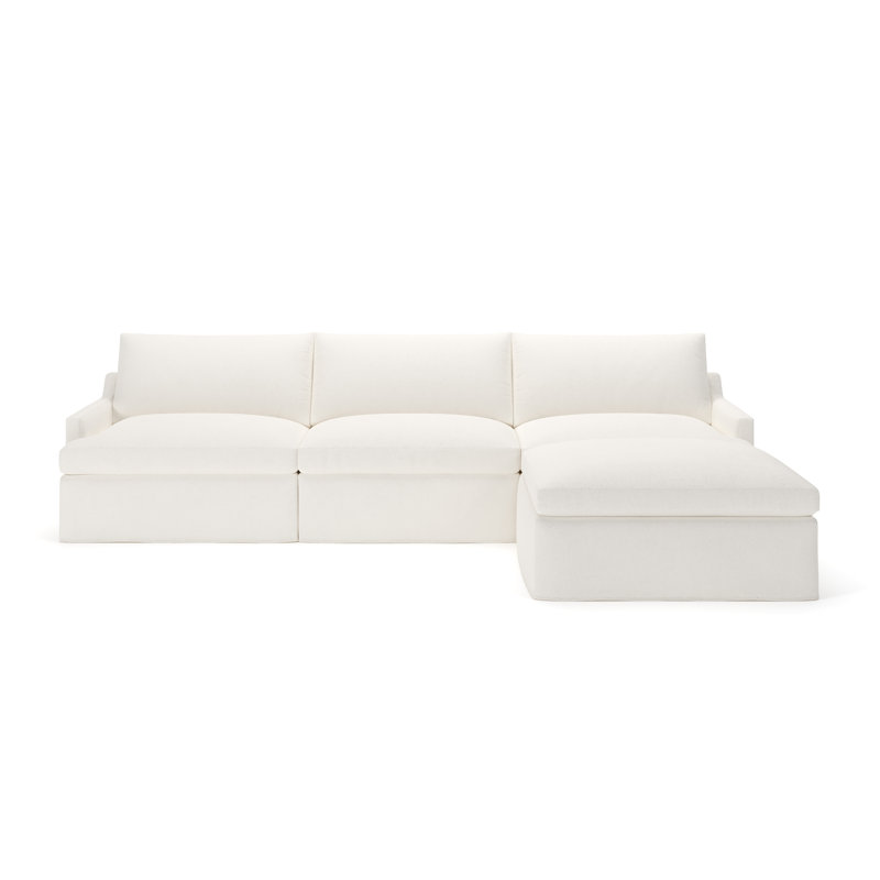 Wrenley Reversible Sectional, Apollo Alpaca Boucle