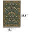 Tapis bleu sarcelle foncé