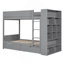 Lit superposé simple au-dessus de simple avec 2 tiroirs et armoire à couches multiples-2056611596-2056611603