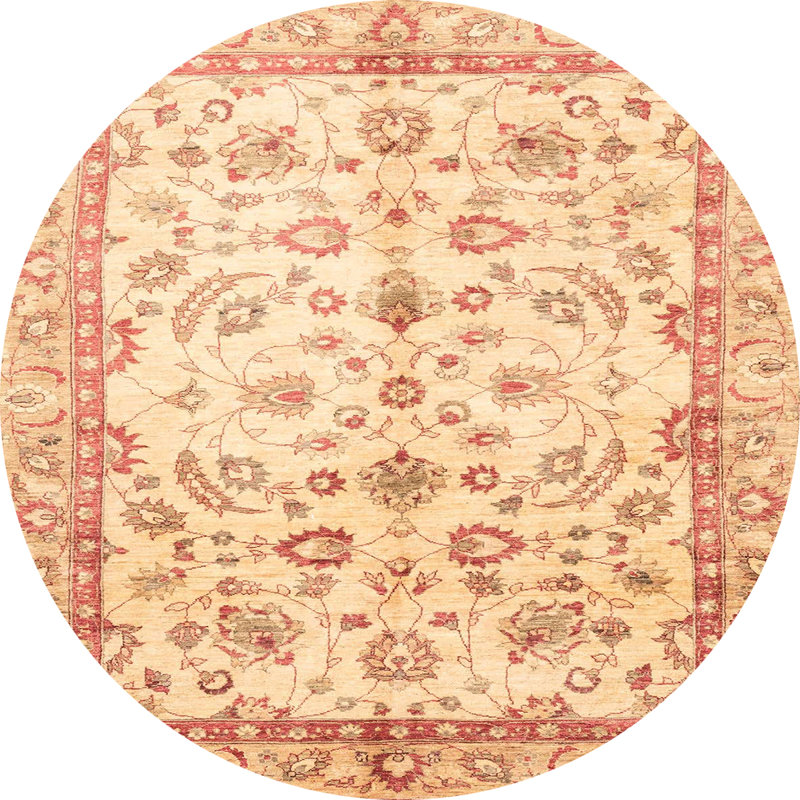 2 - Tapis abstrait moderne 3338, Rond 5 pi